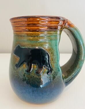 Cape Shore Lake Tobias Wildlife Hand Warmer Pottery Mug 18oz